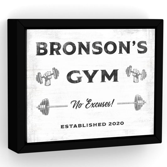 Custom Home Gym Sign - Pretty Perfect Studio