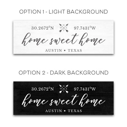 Home Sweet Home Location Sign