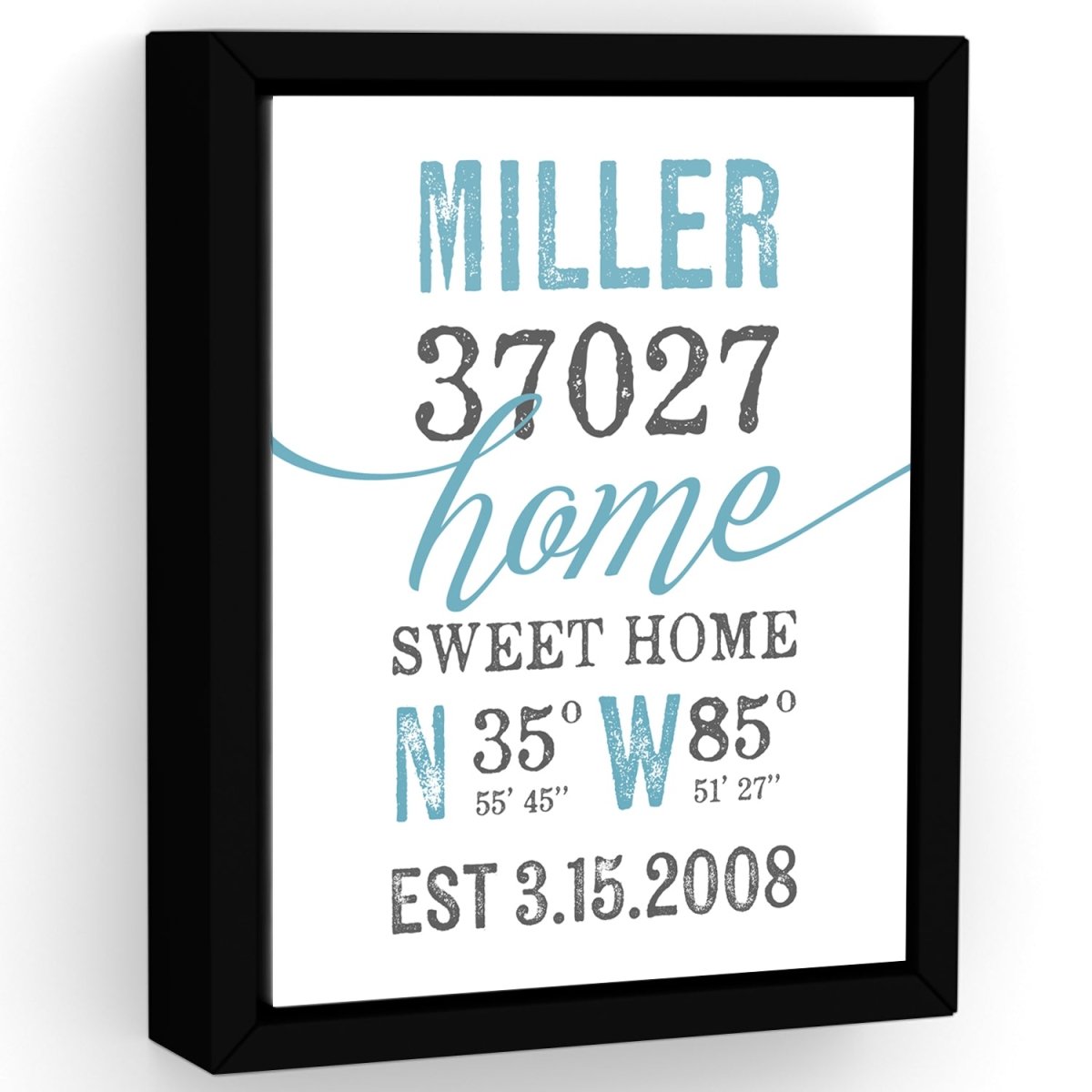 Custom Location Sign With Name and Zip Code - Pretty Perfect Studio