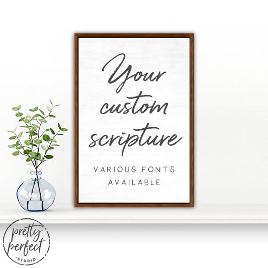 custom scripture wall art personalized bible verse canvas framed decor