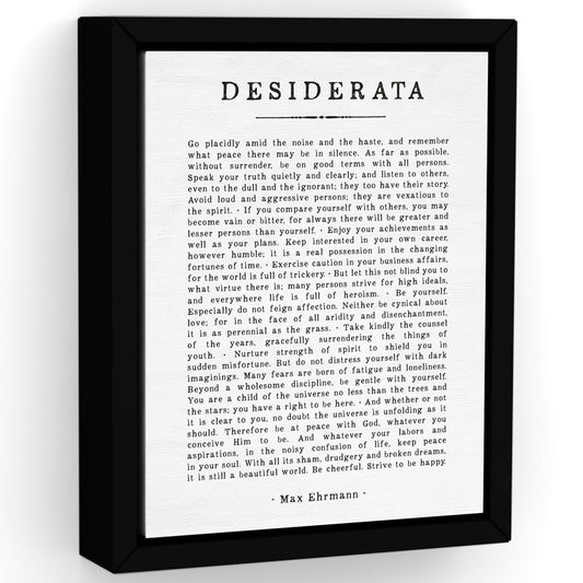Desiderata by Max Ehrmann Poem - Pretty Perfect Studio