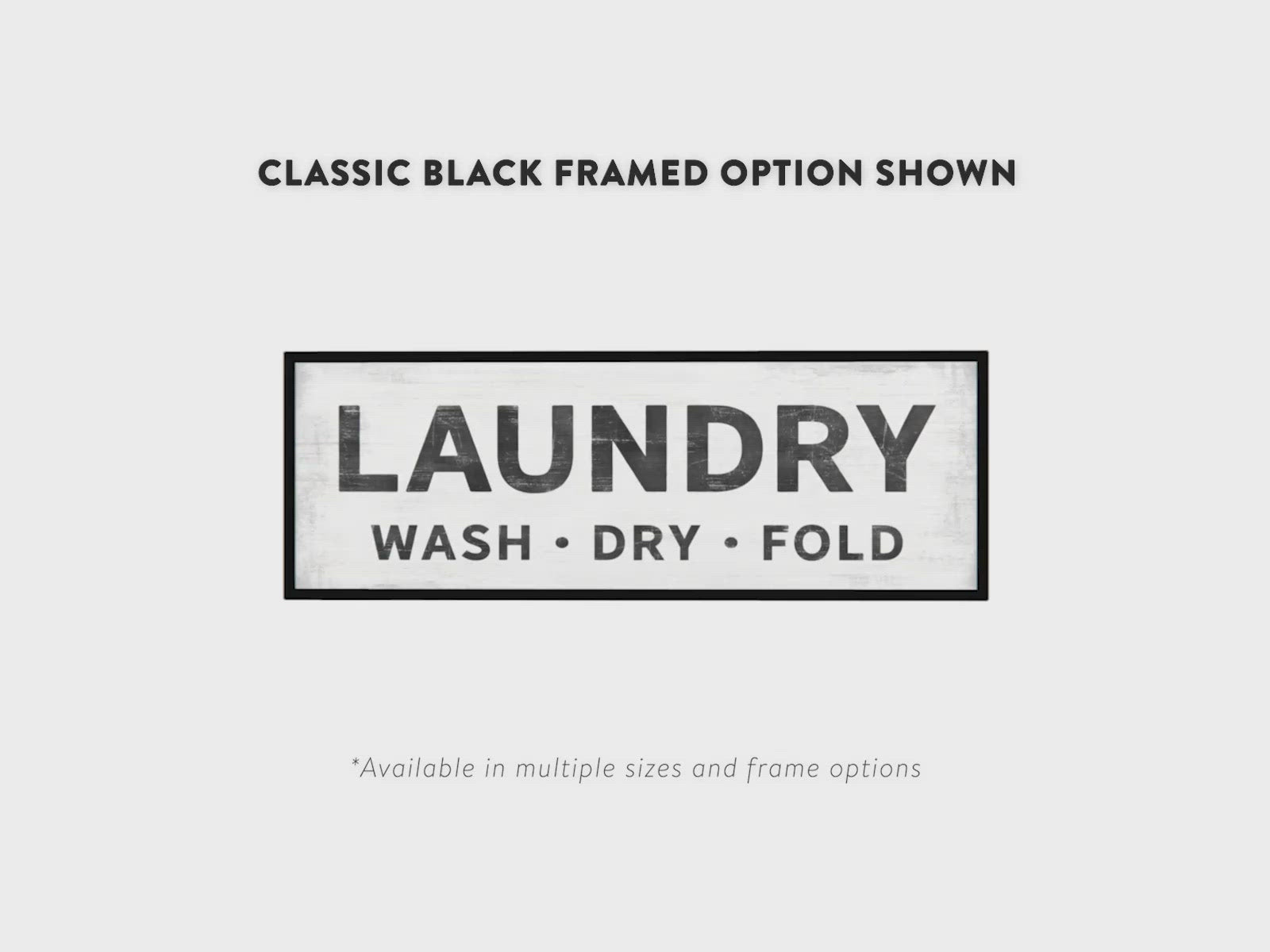 Laundry Sign Product Video - Wash, Dry, and Fold - Pretty Perfect Studio