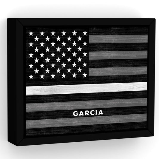 EMS Flag Sign Personalized With Name - Pretty Perfect Studio