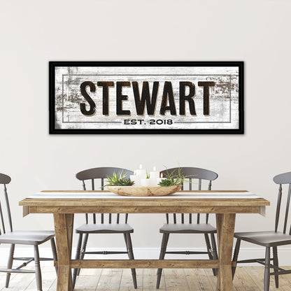 Established Family Sign Above Table - Pretty Perfect Studio