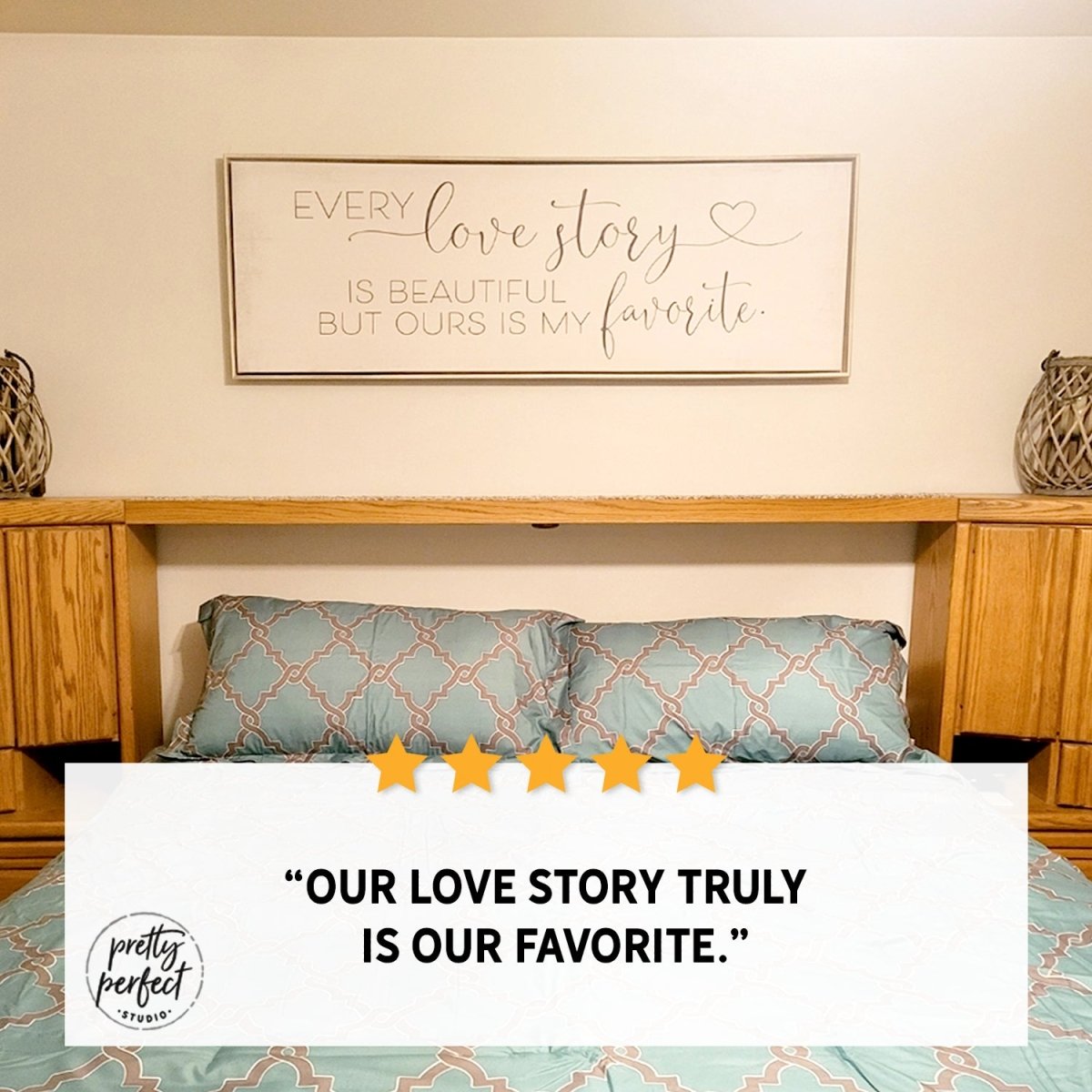 Bedroom sign store | Love Story Sign | Every Love Story |