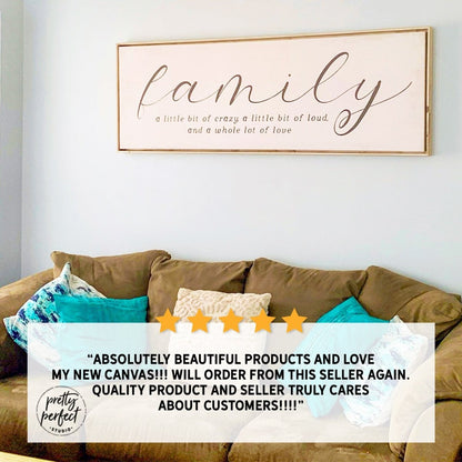 Customer product review for family a little bit crazy by Pretty Perfect Studio