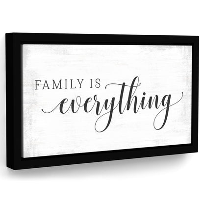 Family Is Everything Canvas Sign - Pretty Perfect Studio