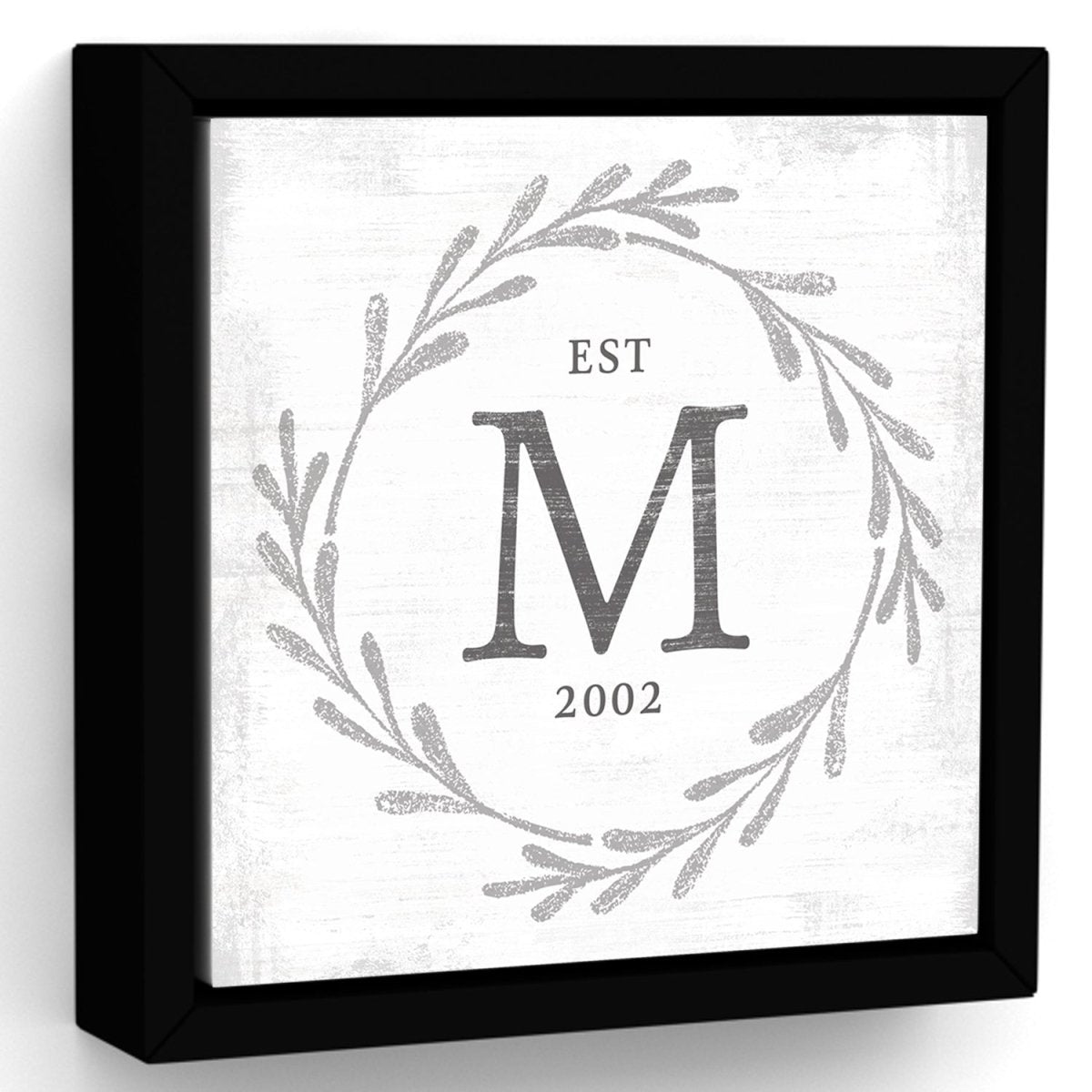 Family Monogram Established Date with Initials - Pretty Perfect Studio
