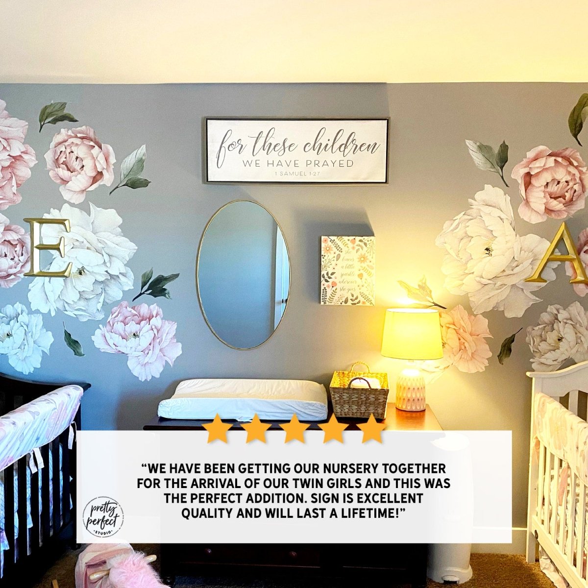 Customer product review for For These Children We Have Prayed Quote Sign by Pretty Perfect Studio