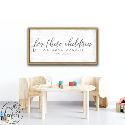 Customer product review for for these children we have prayed sign by Pretty Perfect Studio