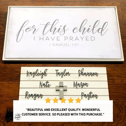 Customer product review for this child I have prayed sign by Pretty Perfect Studio