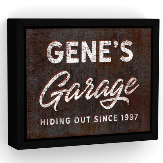 Garage Sign Personalized - Man Cave Room Decor - Pretty Perfect Studio