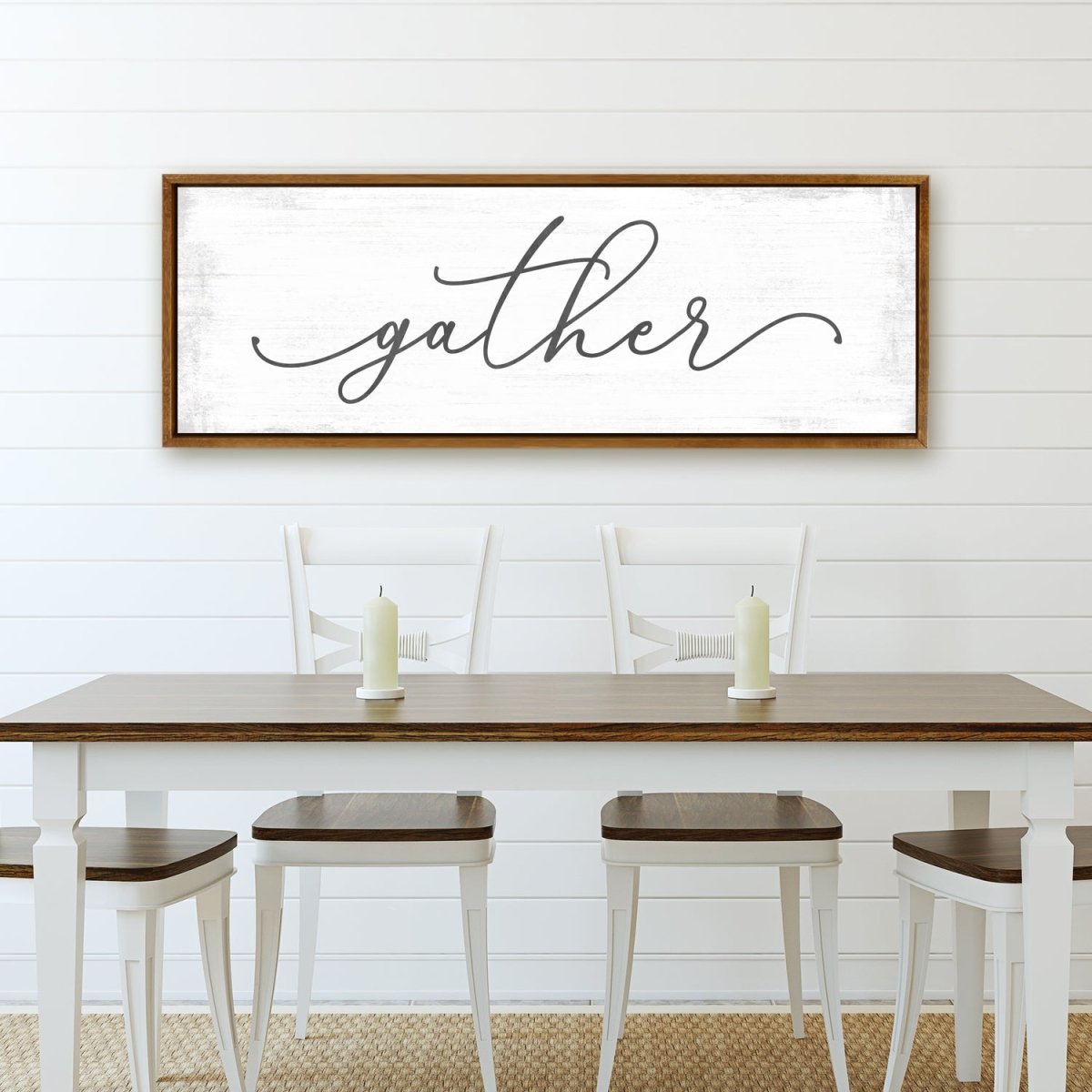 Gather sale sign. 10x40 Hand painted wood sign/ Vertical Gather sign/ Dinning room sign/ Kitchen sign/ Entry way sign/ Front porch sign