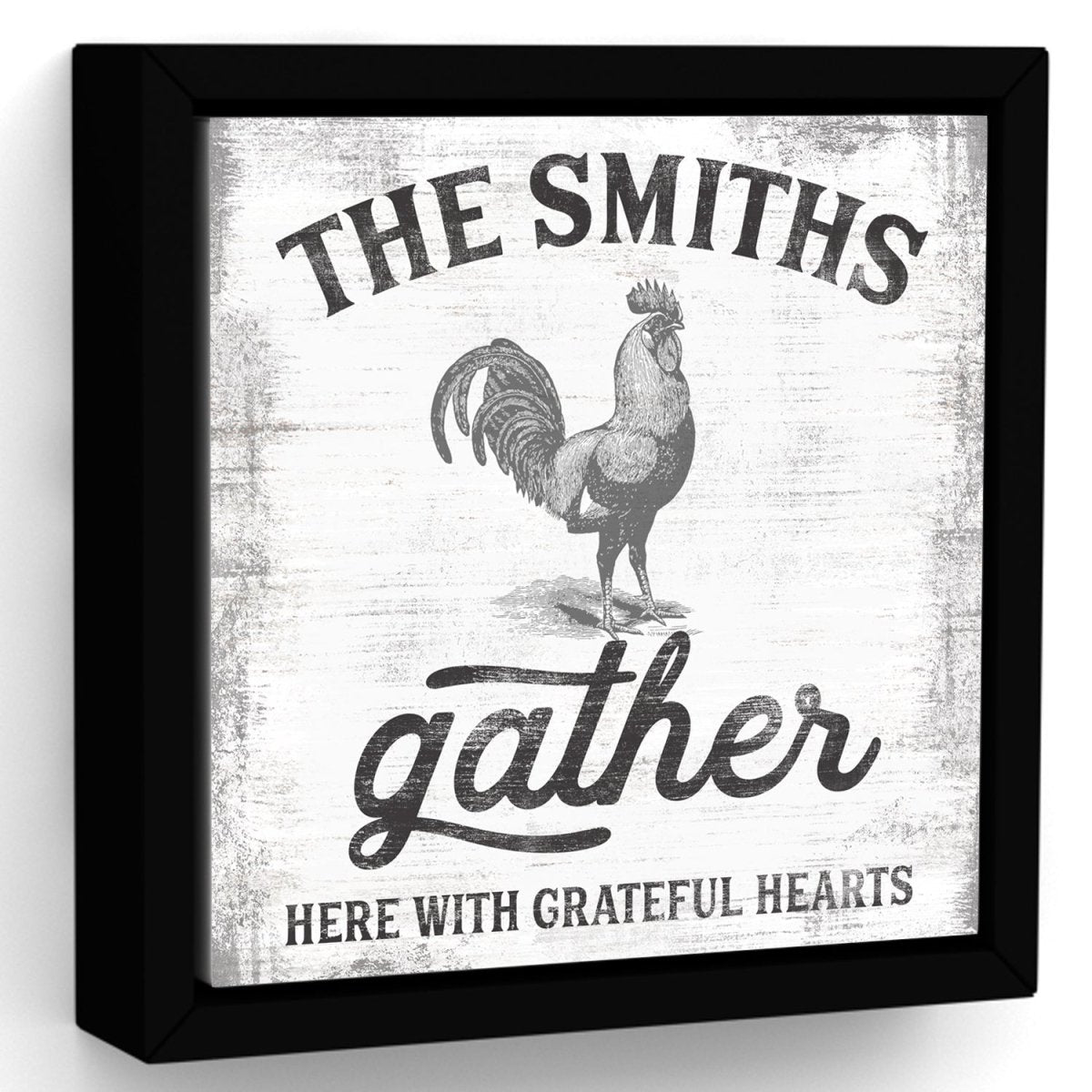 Gather Here With Grateful Hearts Custom Sign - Pretty Perfect Studio