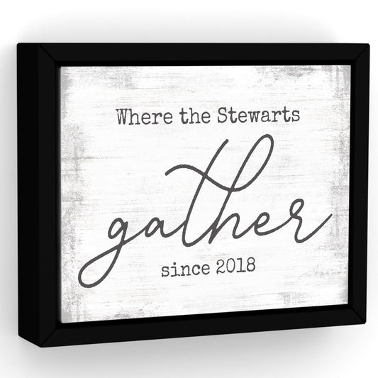 Gather Sign Personalized freeshipping - Pretty Perfect Studio