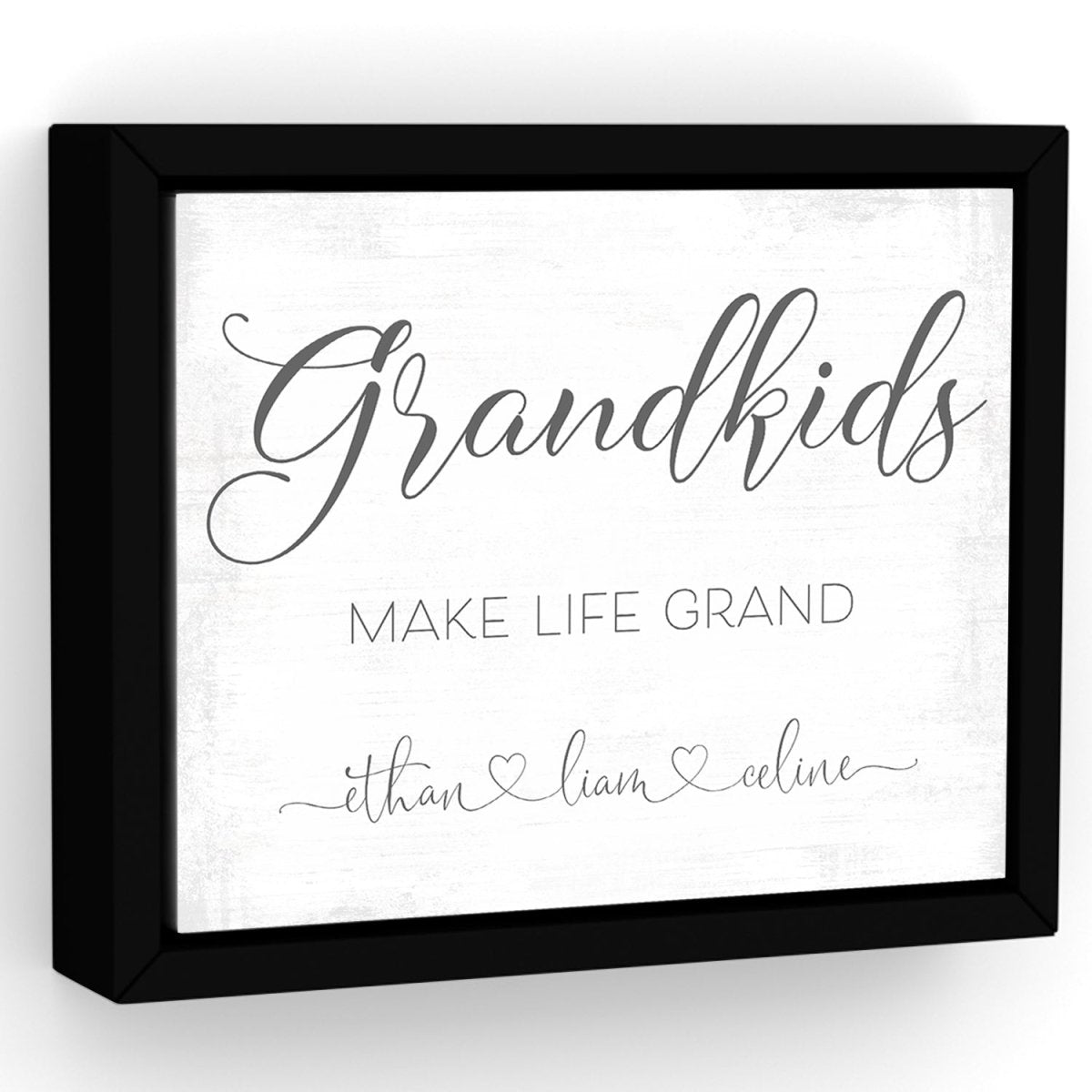Grandkids Make Life Grand Personalized Sign - Pretty Perfect Studio