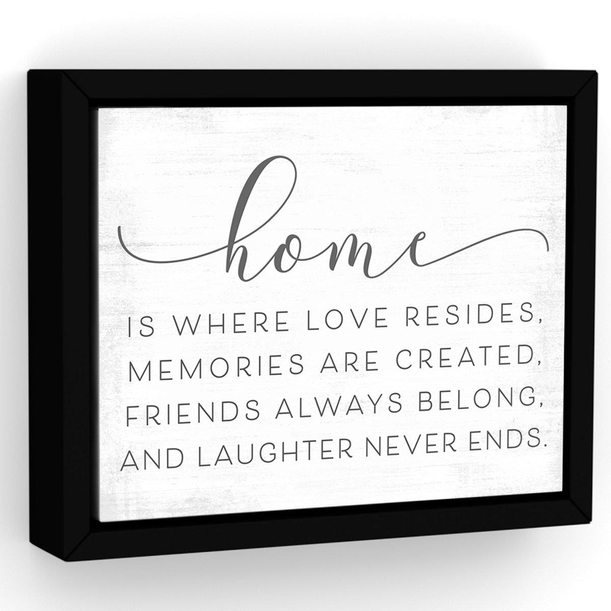Home Is Where Love Resides Sign - Pretty Perfect Studio