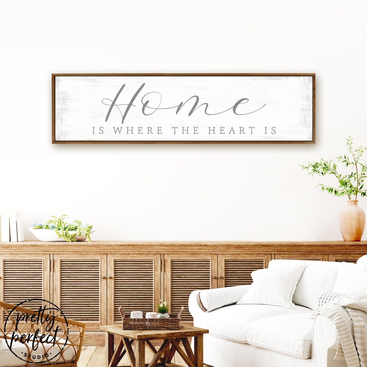 Home Is Where The Heart Is Sign - Pretty Perfect Studio