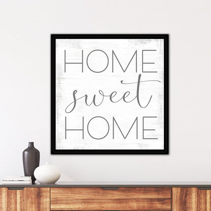 Home Sweet Home Sign Above Entryway Table - Pretty Perfect Studio