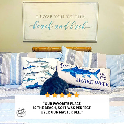 Customer product review for i love you to the beach and back sign by Pretty Perfect Studio