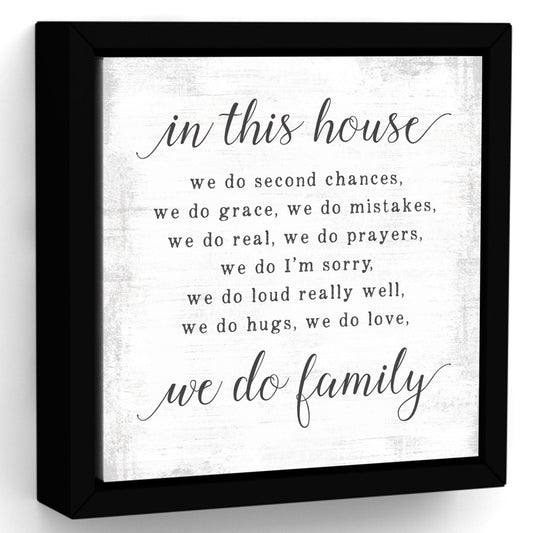 In This House We Do Second Chances Sign - Pretty Perfect Studio