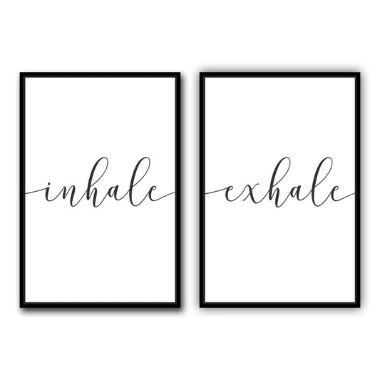 Inhale Exhale Wall Art - Pretty Perfect Studio