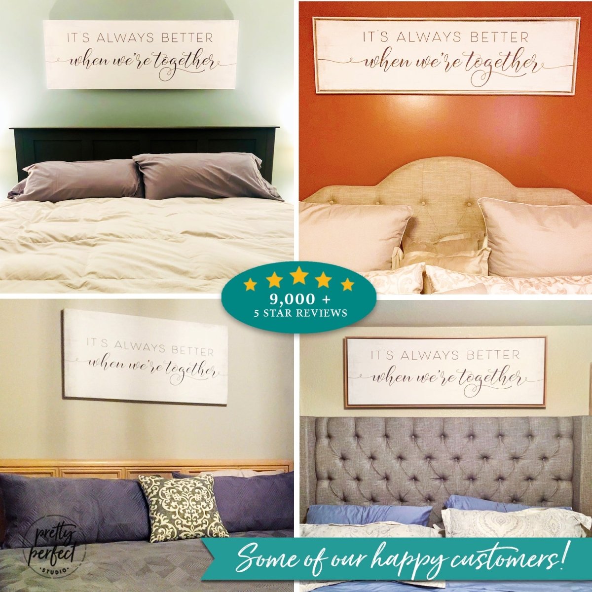 Customer product review for it's always better when we're together wall art by Pretty Perfect Studio