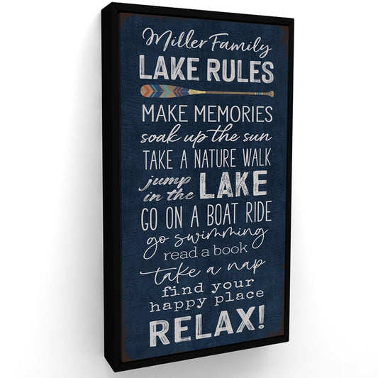 Lake House Rules Sign - Pretty Perfect Studio