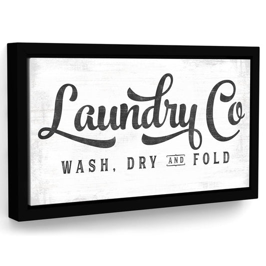 Laundry Co. Sign - Large Laundry Room Decor - Pretty Perfect Studio