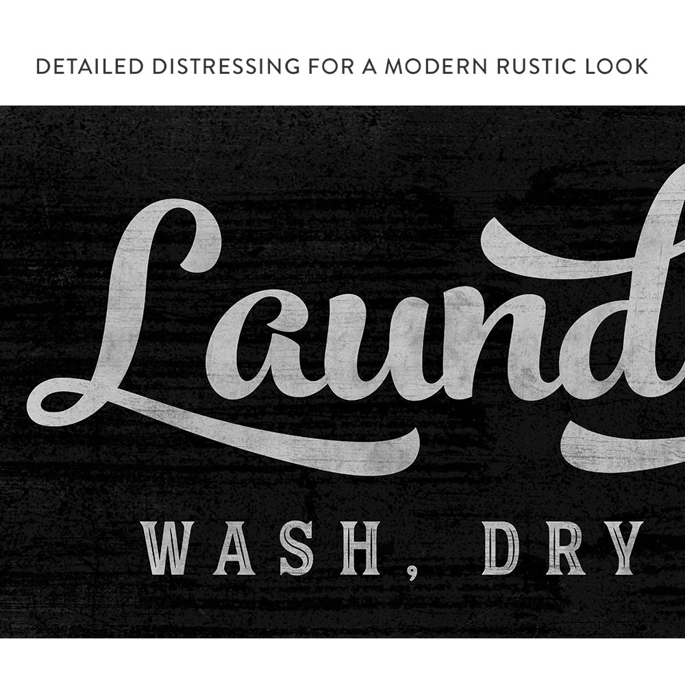 Laundry Co Sign - Wash, Dry, and Fold Wall Art - Pretty Perfect Studio