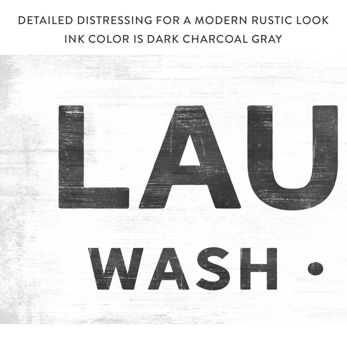 Laundry Sign - Wash, Dry, and Fold With Modern Rustic Look - Pretty Perfect Studio