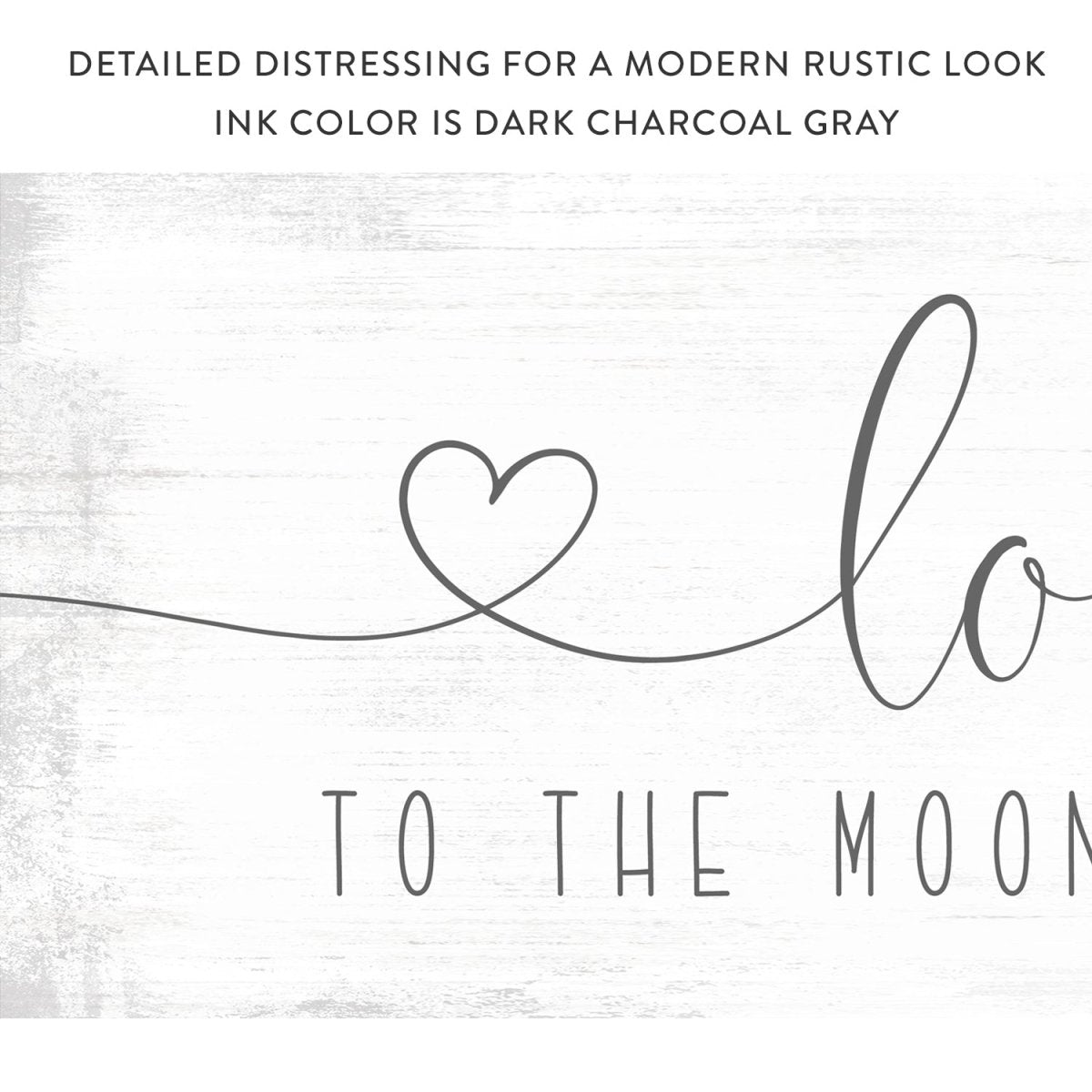 Love You to the Moon and Back Sign With Hearts - Pretty Perfect Studio