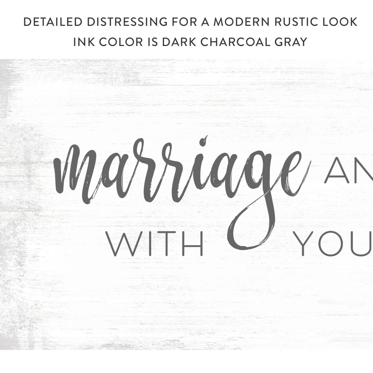 Marriage an Endless Sleepover with Your Favorite Weirdo Sign With Rustic Look - Pretty Perfect Studio
