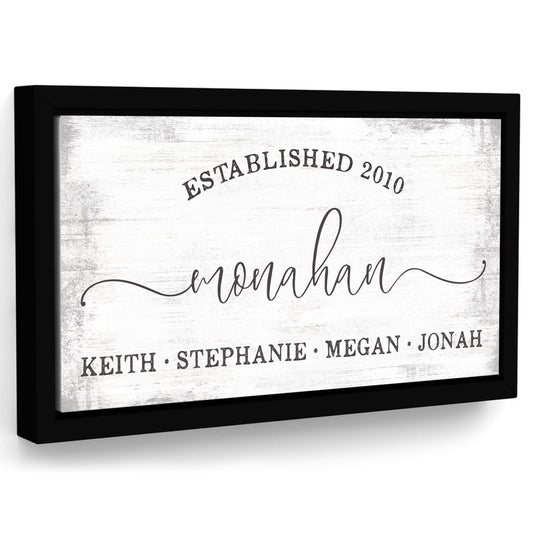 Newlywed Established Sign With Names freeshipping - Pretty Perfect Studio