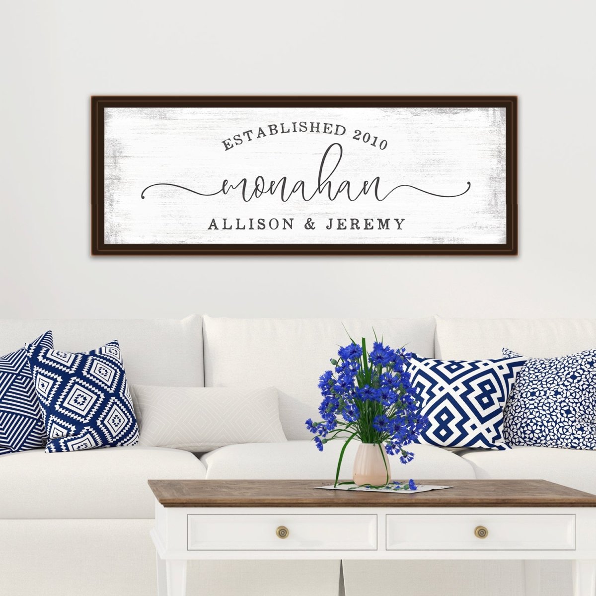 Newlywed Established Sign in Family Room - Pretty Perfect Studio