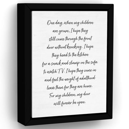 One Day When My Children Are Grown Canvas Sign - Pretty Perfect Studio