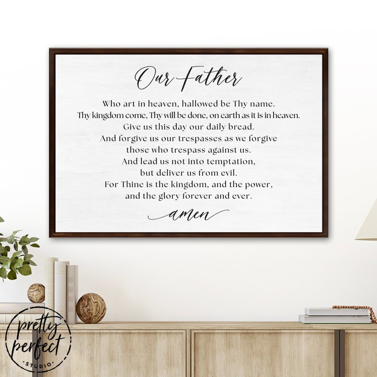 Our Father In Heaven Sign The Lord's Prayer Print