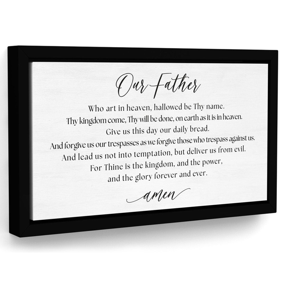 Our Father In Heaven Sign The Lord's Prayer Print – Pretty Perfect Studio