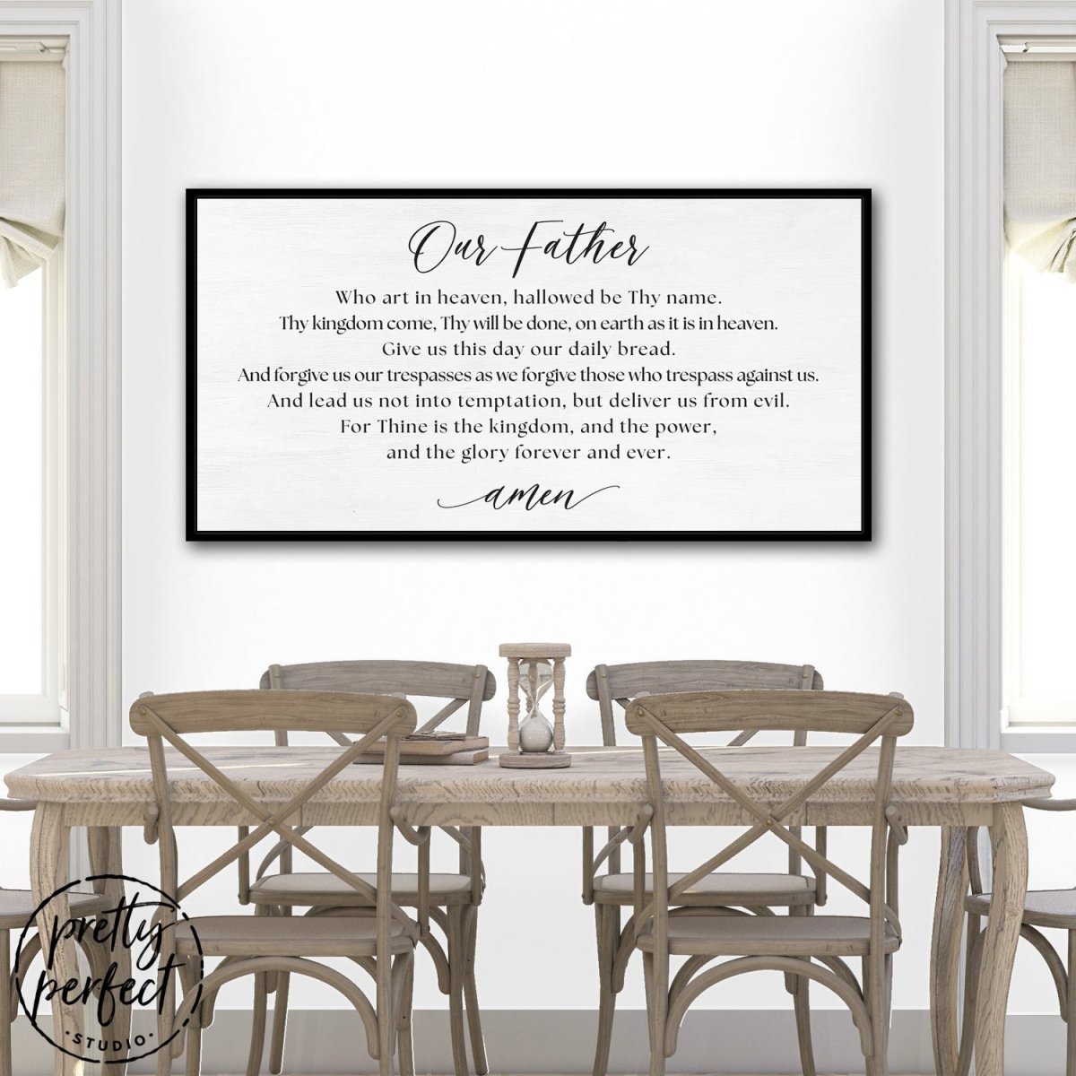 Our Father In Heaven Sign The Lord's Prayer Print