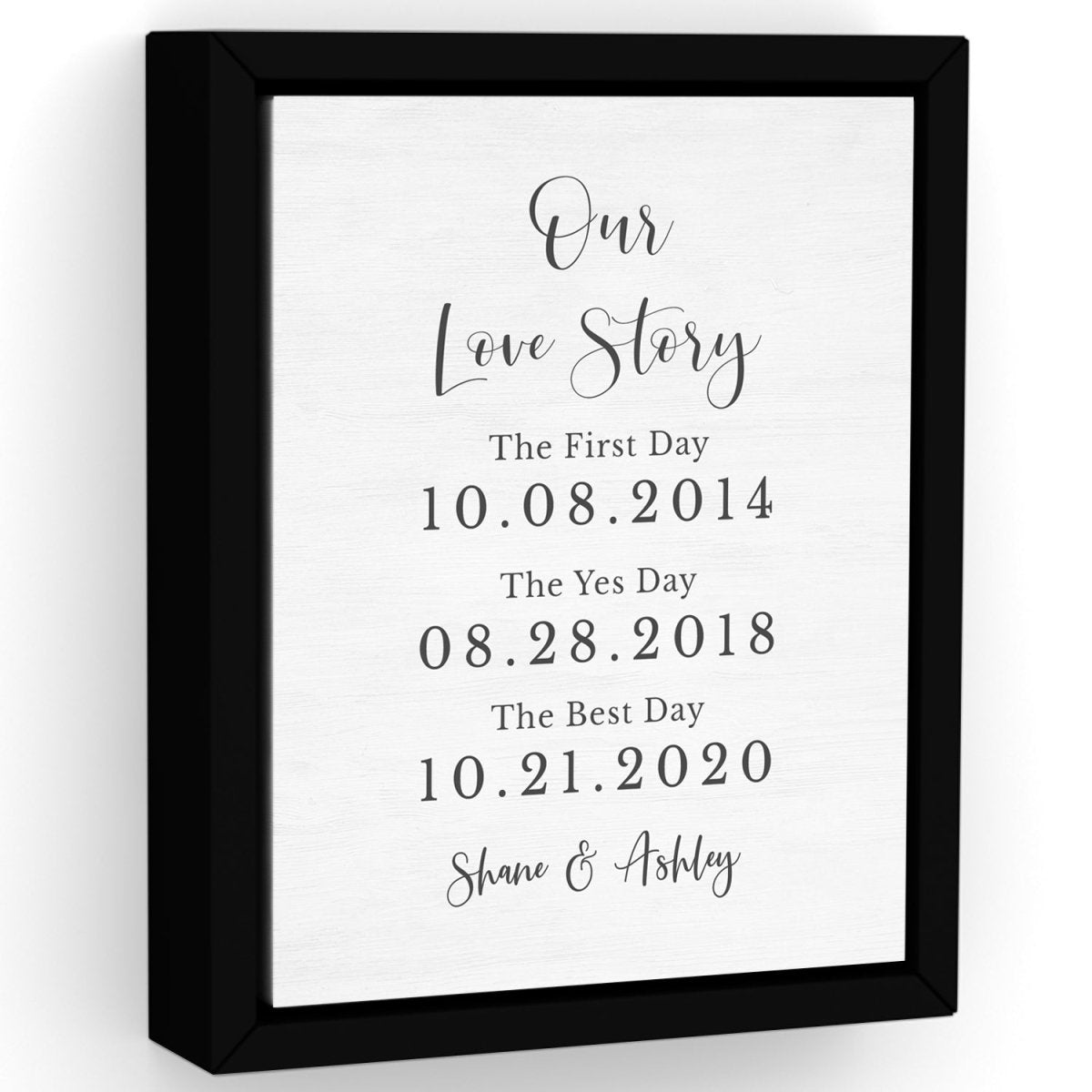 Our Love Story Personalized Sign - Pretty Perfect Studio