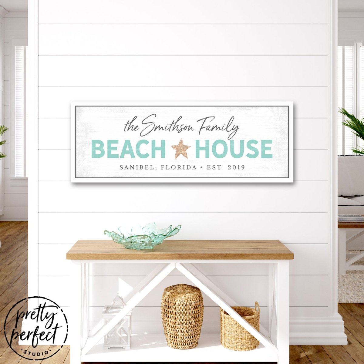 Personalized Beach House Family Name Sign