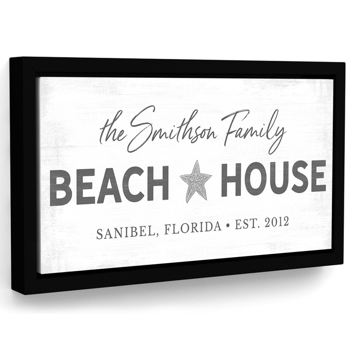 Personalized Beach House Family Name Sign - Pretty Perfect Studio