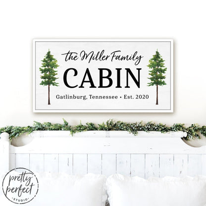 Personalized Family Cabin Wall Decor - Pretty Perfect Studio