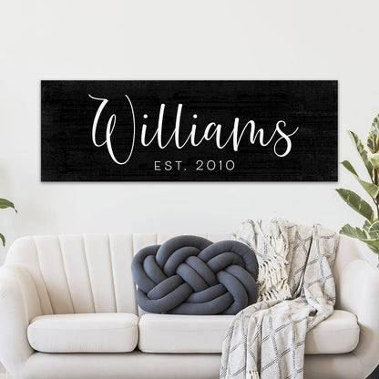 Personalized Family Established Name Signs