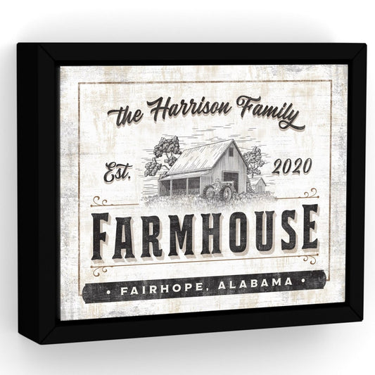Personalized Family Farmhouse Sign - Pretty Perfect Studio