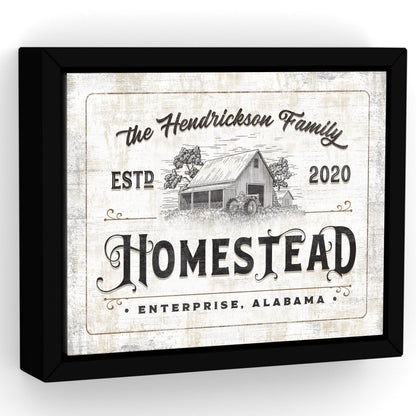 Personalized Farmhouse Homestead Sign - Pretty Perfect Studio