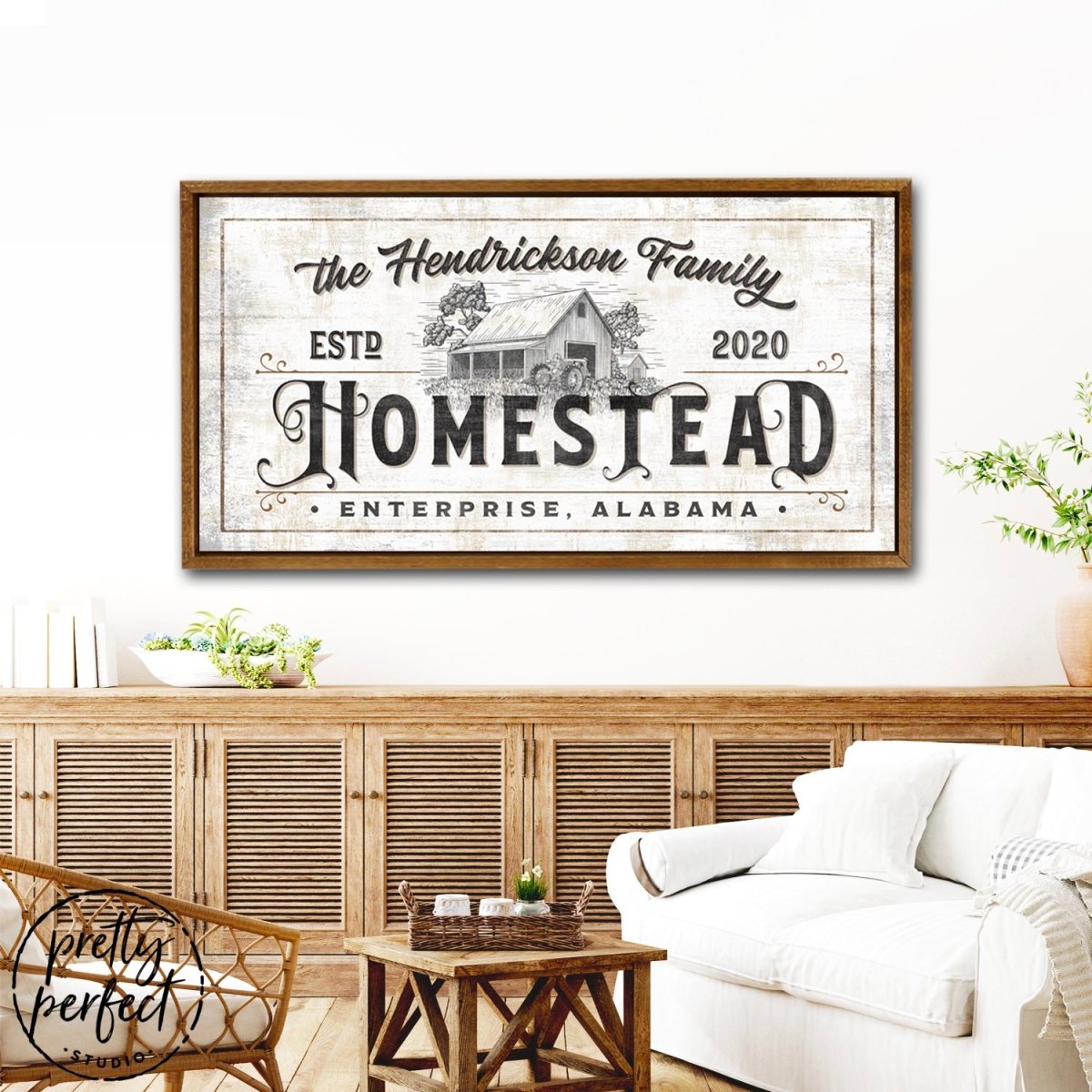 Personalized Farmhouse Homestead Sign freeshipping - Pretty Perfect Studio