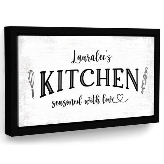 Personalized Farmhouse Kitchen Sign - Pretty Perfect Studio