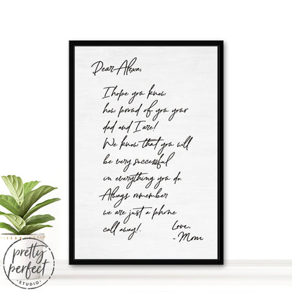 Personalized Handwriting Note Sign freeshipping- Pretty Perfect Studio