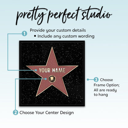 Personalized Hollywood Walk of Fame Star Sign